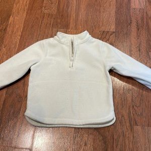 Quarter zip white sweatshirt